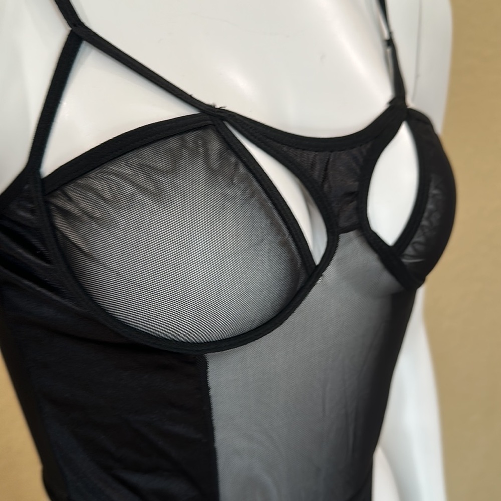 Sexy adjustable nightie bodysuit lingerie teddy size M
